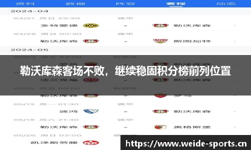 勒沃库森客场不败，继续稳固积分榜前列位置
